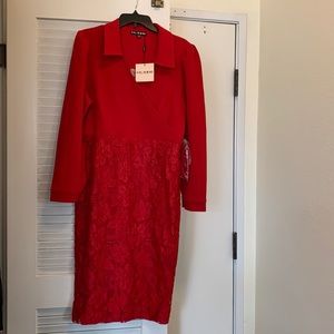 Brand new Red MIDI Dress. US size 10. I paid 55 euro’s for this dress/$65.